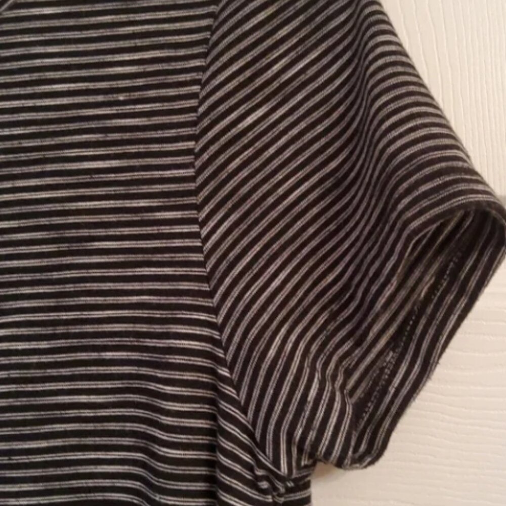 Mossimo Supply Co Black & White Striped T-Shirt Mini Dress-(Modern LG/XL - 42") - Picture 12 of 14